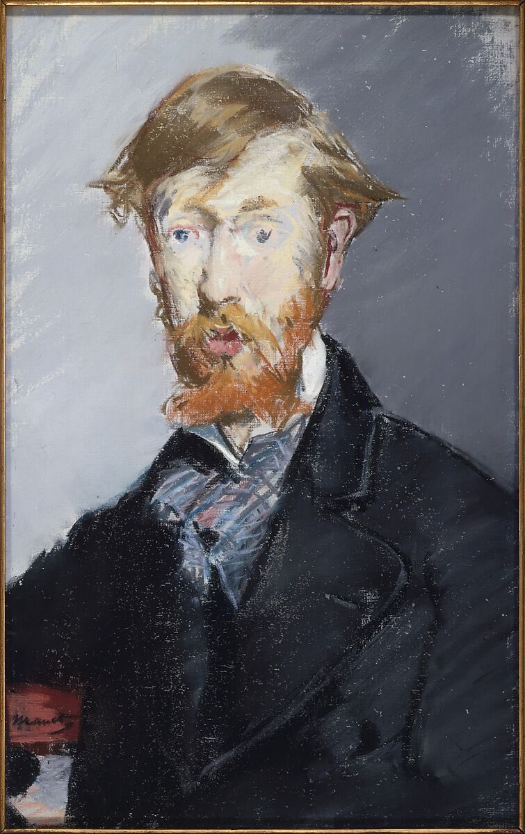 AmitMajmudar's tweet image. This is the novelist George Moore, painted by Manet. Sought this out because I’m reading Yeats’s autobiographical prose and he absolutely hated this guy