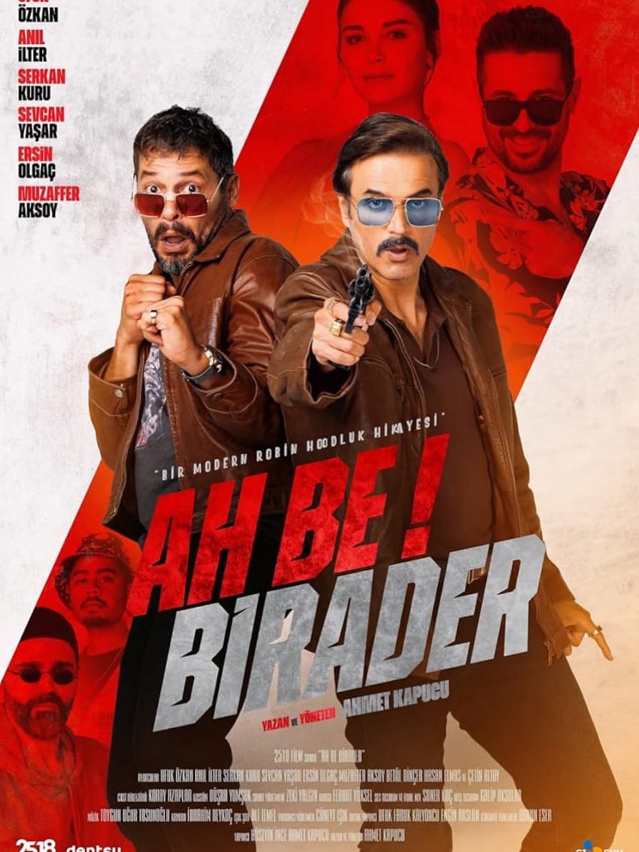 🪢 Lista la película🍿 
 🪬Ah Be Birader 💢Oh hermano 
Con #MuzafferAksoy #ÇetinAltay  #BetülDinçer 💠Orhan, un hombre intrépido y respetado en el hampa, dirige un negocio de préstamos usureros. Su tímido hermano Ali, sorprendido en un robo mientras compraba un anillo,