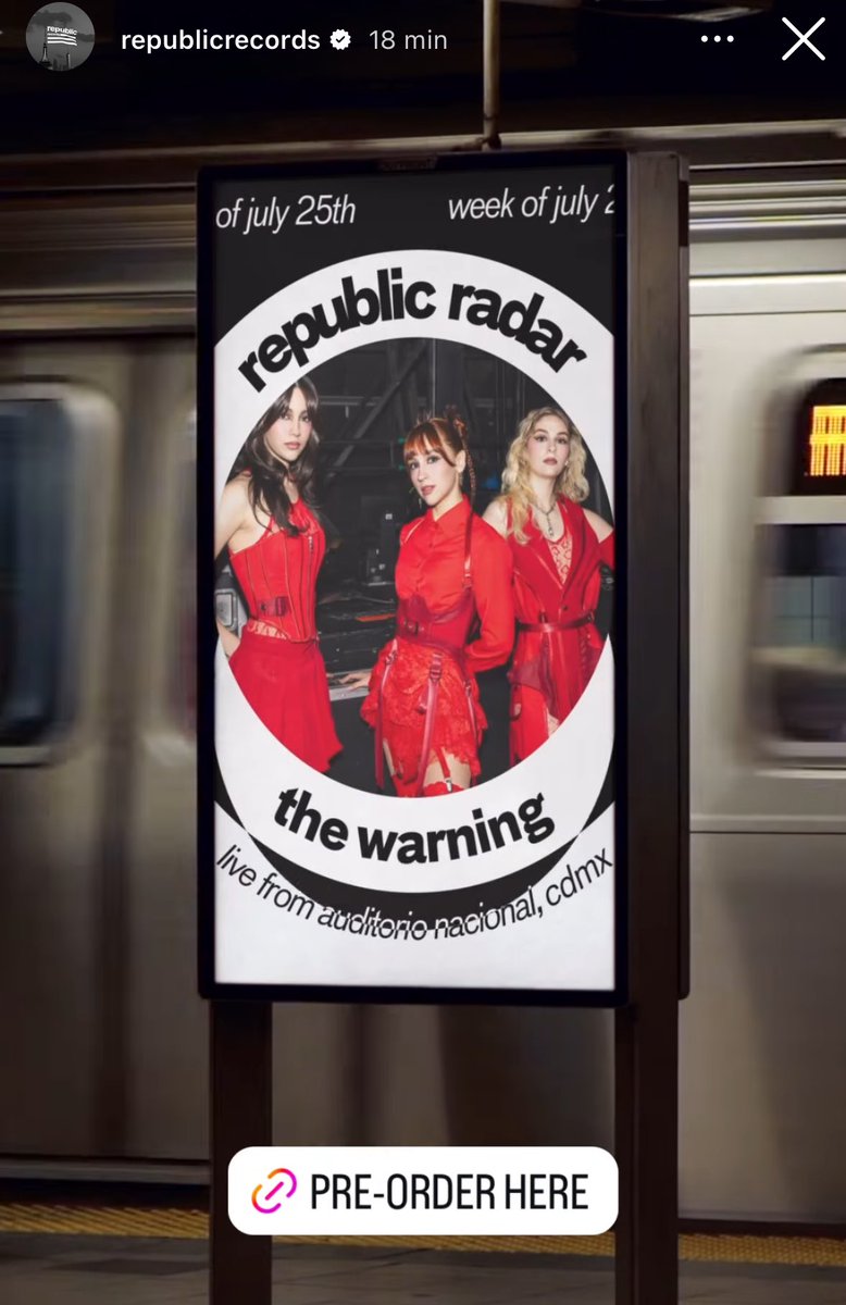 TheWarningNews's tweet image. The Warning aparece en el Republic Radar de @RepublicRecords
Pueden acceder a los enlaces para pre-guardar el nuevo álbum y comprar merch en el siguiente enlace:
thewarning.lnk.to/LiveFromCDMX?f…