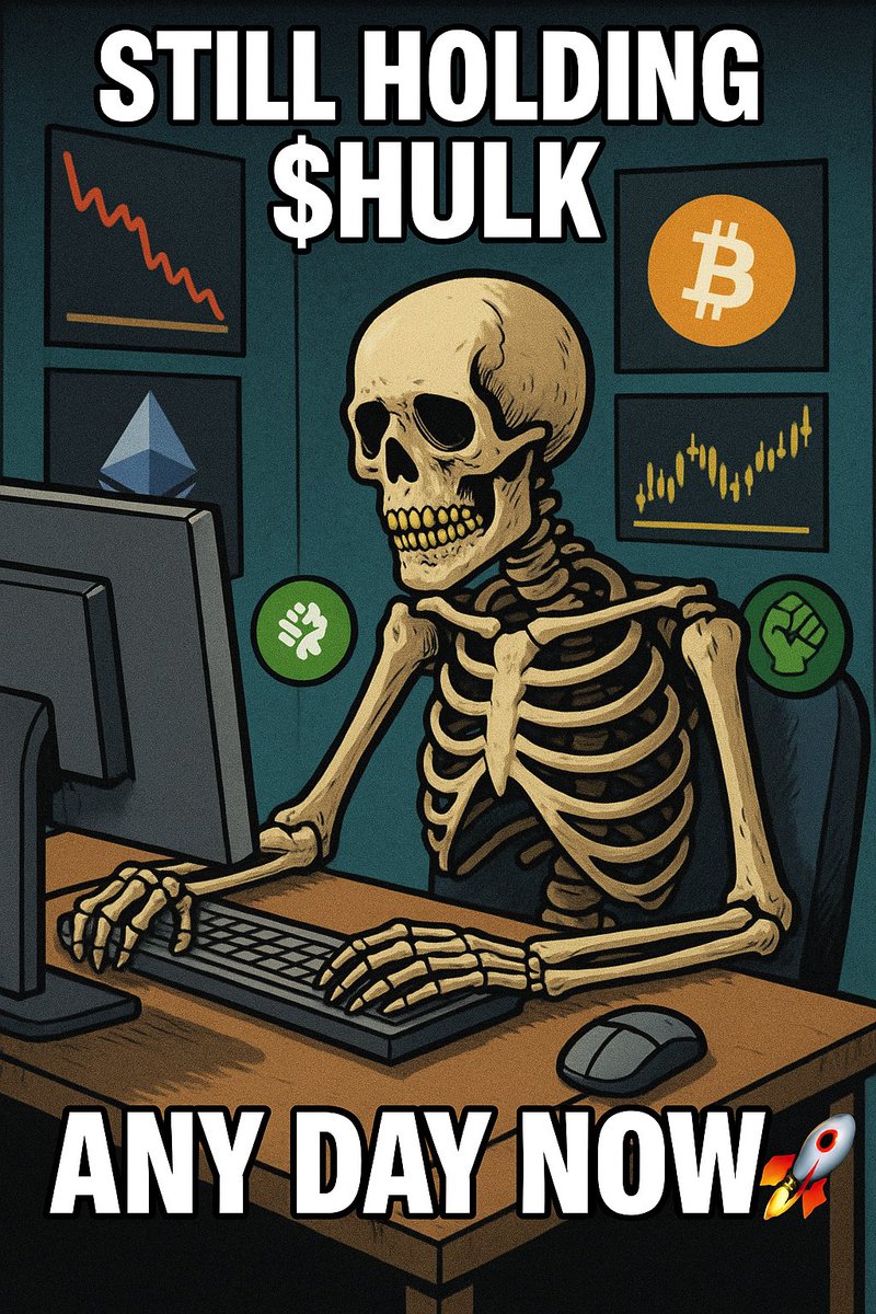 Slasher3421's tweet photo. Still holding $HULK⦠any day now
#HULK #HULKcoin #MemeCoin #CryptoMeme #CryptoHype #Next100x #MoonSoon #HODL #CryptoTwitter #Altcoins #PumpIt #LamboDreams https://t.co/xf9OracXMD