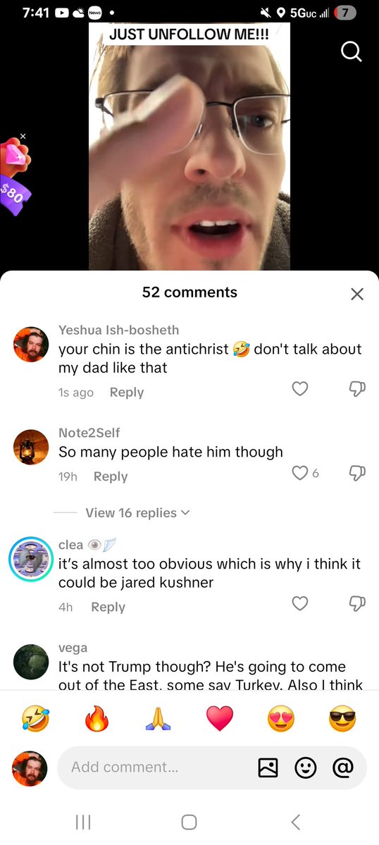EshbaughDa93's tweet image. I see this dipshit post all the time he says donald is the anti christ, so I commented no his chin is the anti christ dumb bastards