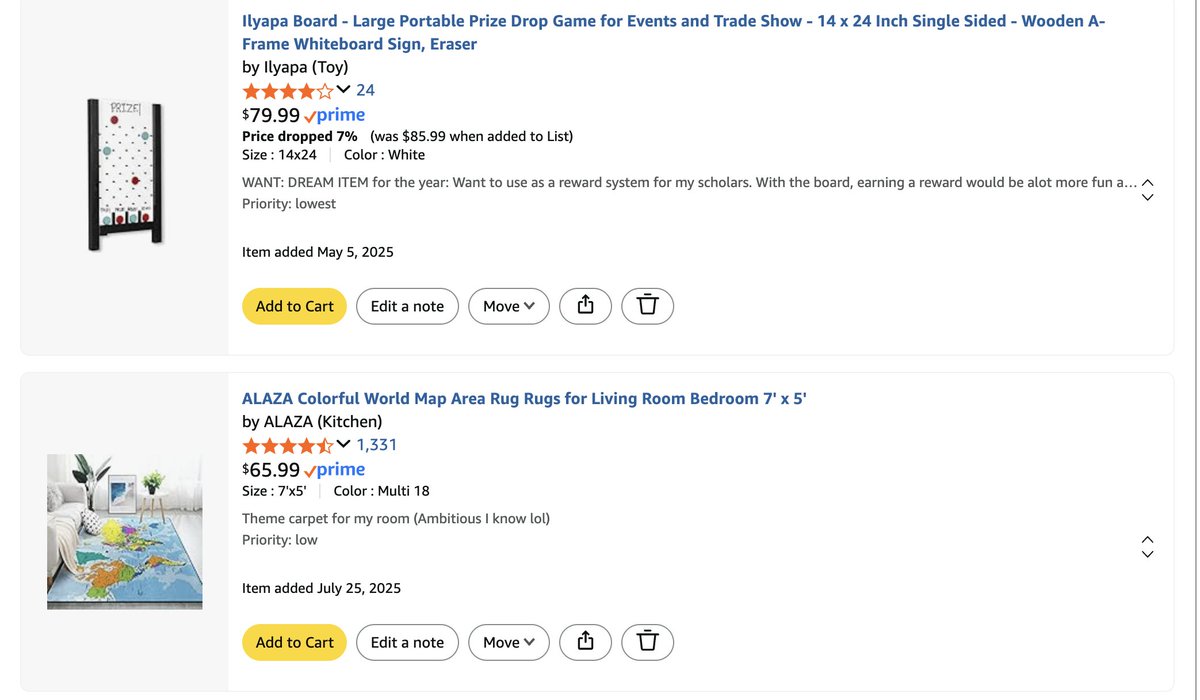TheSneakerTchr's tweet image. Two of my most wanted items. These items aren't just decorative or fun—they promote learning, structure, and student engagement. One encourages motivation through rewards, the other fosters global awareness and interactive learning.
I know it won't happen but a girl can dream…