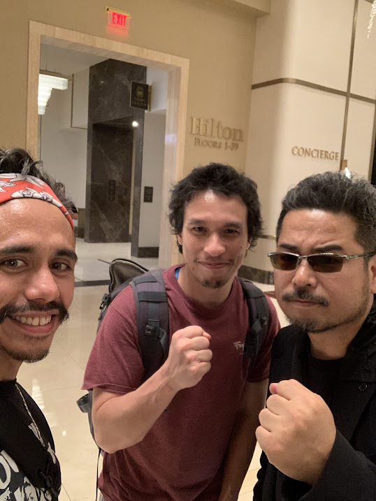 macksbenwa's tweet photo. @Harada_TEKKEN Been a big fan of you for a long time and taking this selfie we took together was the highlight of my EVO last year! https://t.co/opJD2UxAom