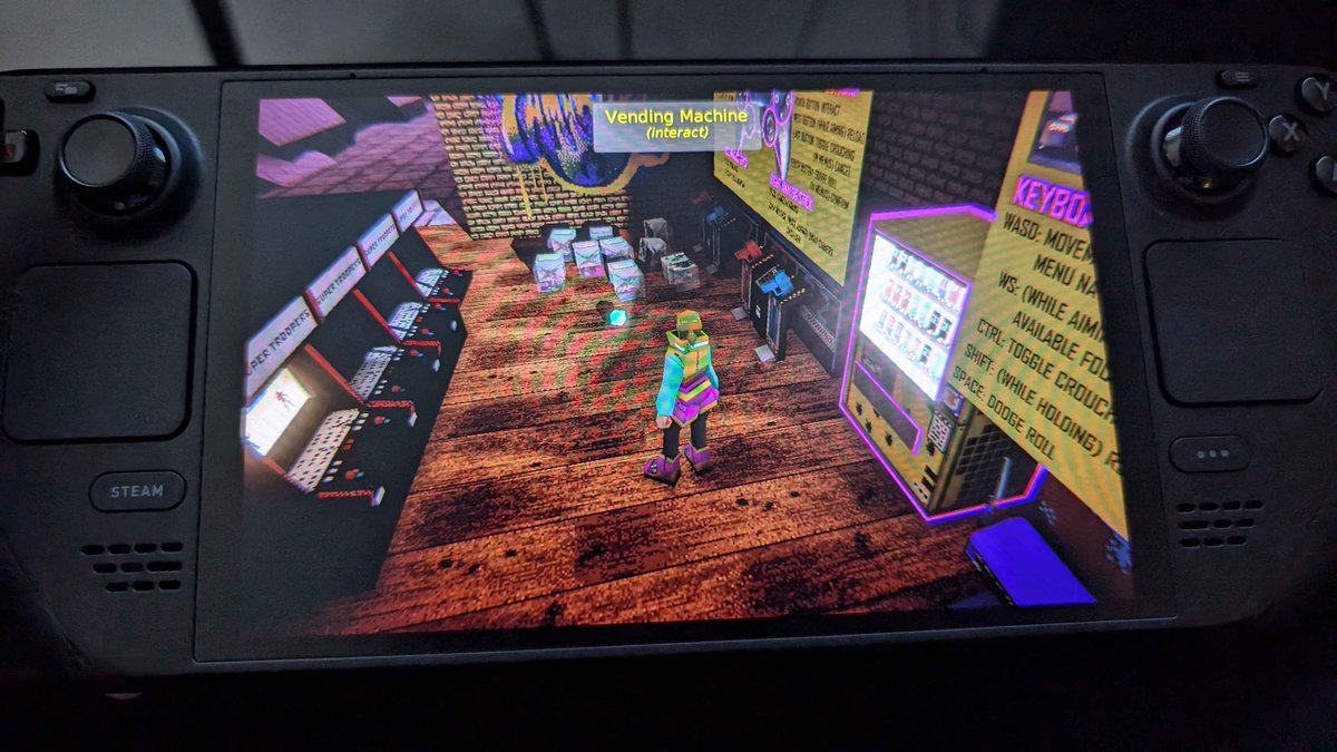 NyLad15's tweet image. Getting a build onto the Steam Deck was way easier than I expected. It works perfectly, too.
What a thrill...