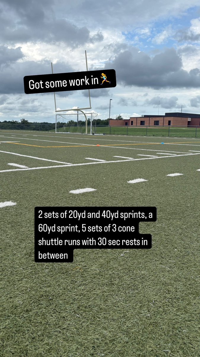 Got a great workout in at the field today. I’m super excited for club season to start!