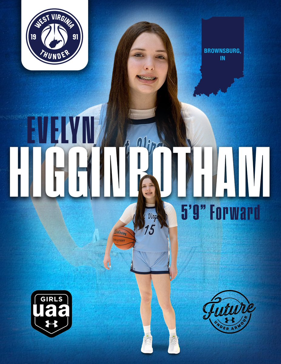WVThunderMeade's tweet photo. Season Recap: Evelyn Higginbotham @EvelynHigg2030 

🏀 Great rebounder, high point with two hands, covers large area

🏀 Strong pick-n-roll game, short and long roll skillset

🗑️ Skilled at scoring in the mid-range and at the rim, runs the floor

🔒 Strong mid- and low-post defender, defensive rotation, shot blocker

🏆 Proven winner and competitor 
#WinningMatters 

This kid should be on all c/o 2030 watchlists.📈⭐️