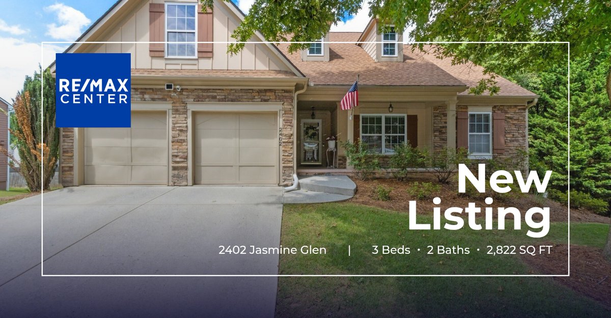 REMAXCenter's tweet photo. 📍 New Listing 📍 Take a look at this fantastic new property that just hit the market located at 2402 Jasmine Glen in Buford. Reach out here or at (404) 372-1899 for more information

#remaxcenter #atlantarealestate  🏡 🏠

RE/MAX Ce... https://t.co/aEO2i6sbmG https://t.co/BKNX9N3Pqw