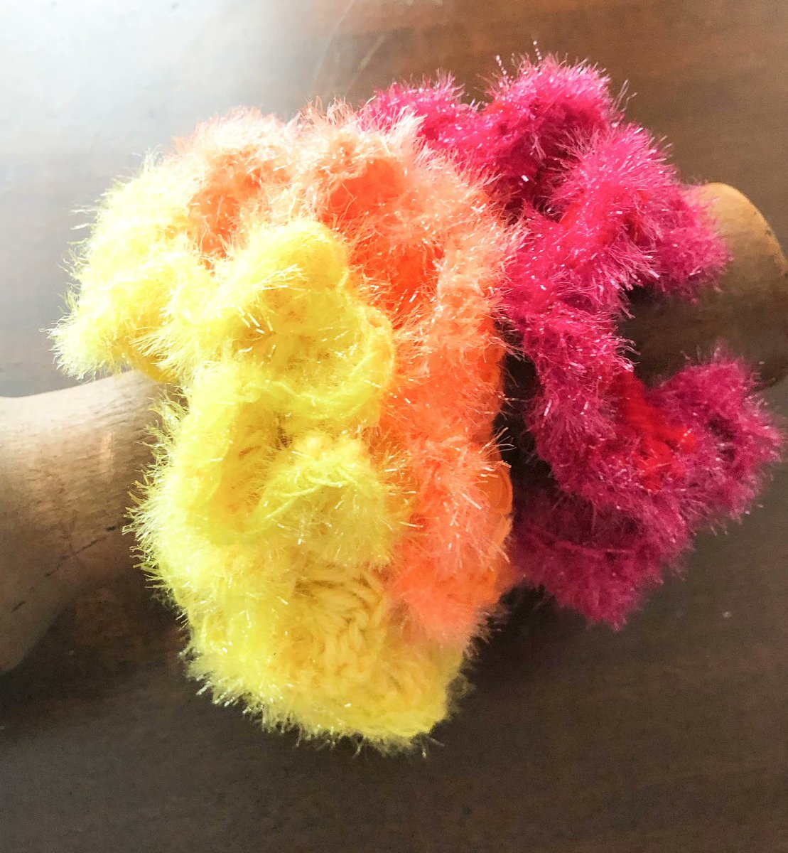 HahnMade's tweet image. Scrunchies Crocheted Girls Scrunchies 3 Hair Scrunchies Hair Accessories for Girls etsy.me/45n3Mve via @Etsy