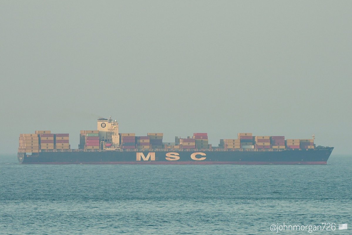 johnmorgan726's tweet image. The MSC MARIANNA, IMO:9226920 en route to Charleston, South Carolina, flying the flag of Panama 🇵🇦. #ShipsInPics #ContainerShip #MSCMarianna