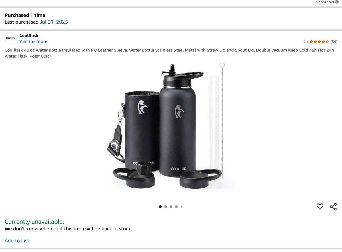 Anyway, I received the stainless steel 48 ounce insulated thermos thing from Amazon yesterday and I think it might be one of the greatest purchases of my life. It was like $12 when I bought it. But it had to be a promo because I was going to buy more and they’re gone.