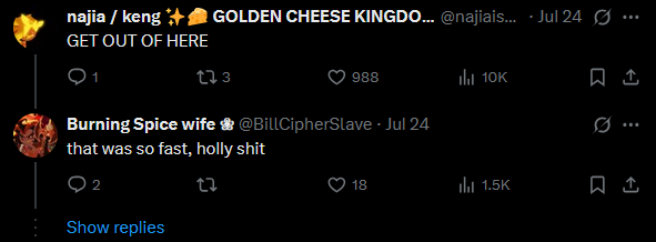 BillCipherSlave's tweet photo. I have beef with Cheese KFC Cookie's fans... https://t.co/dM4z5jwksG