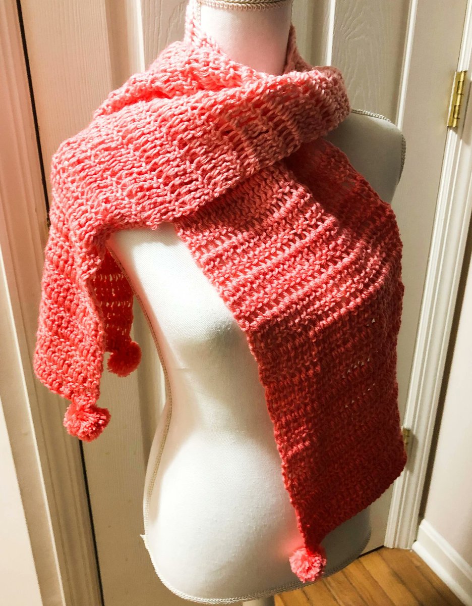 HahnMade's tweet image. CLEARANCE Scarf Coral Scarf Tunisian Stitch Scarf Gift For Her Pom
Pom Scarf Wrap Shawl Coral Wrap Coral Shawl etsy.me/4572zaf via @Etsy