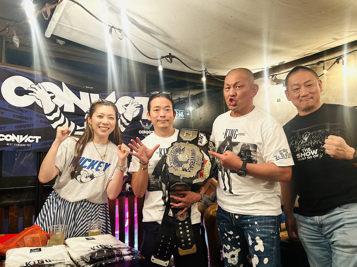 t346fire's tweet image. 昨日はCONVICTさんの10周年記念のトークイベントでした!アイアンマンは持っていなかったので鈴木みのるさんと防衛戦にはなりませんでしたが終始楽しいトークイベントでした!CONVICTさん10周年おめでとうございます! @r_theconvict