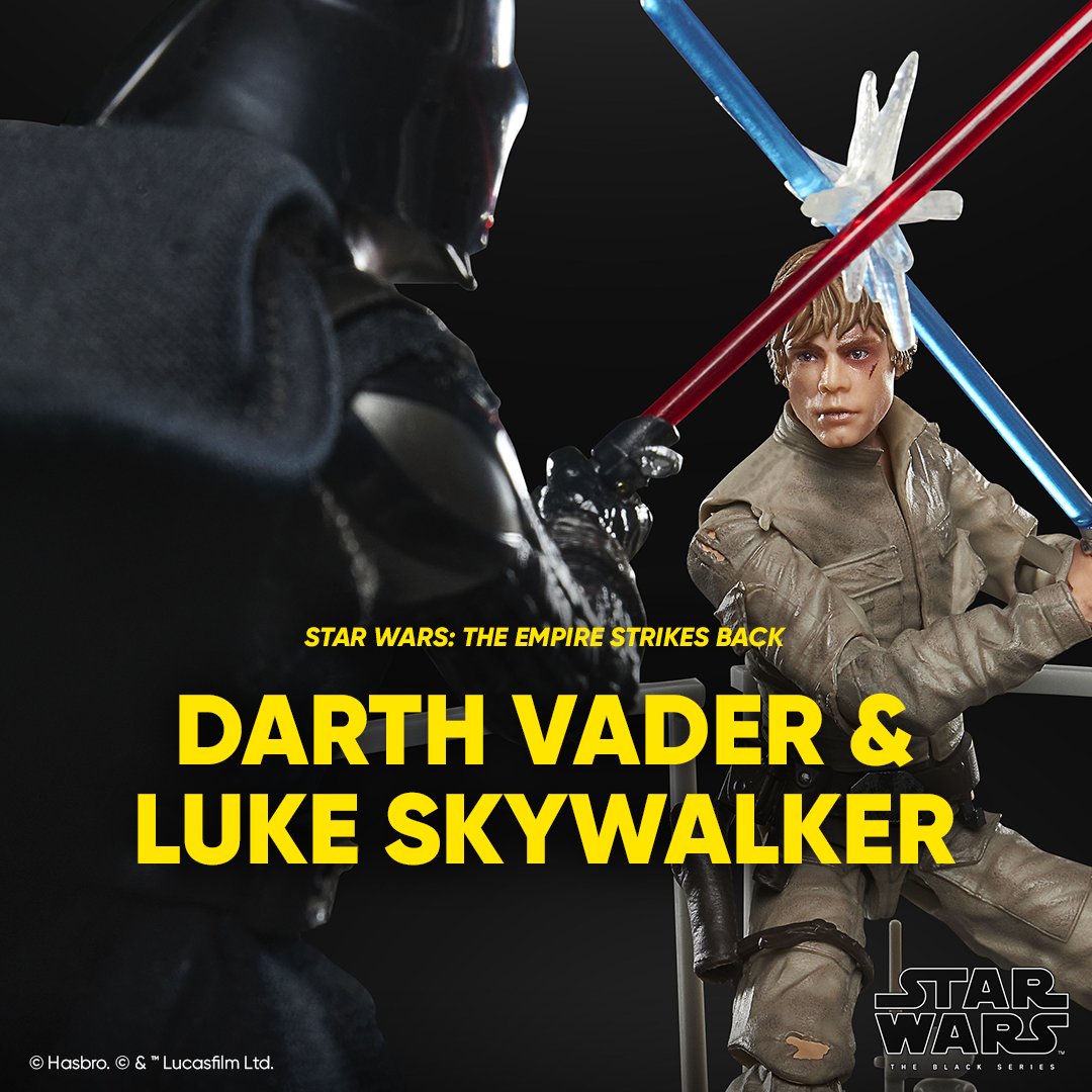 HasbroPulse's tweet image. Revealed at #SDCC2025, check out the #STARWARS #TheBlackSeries Darth Vader & Luke Skywalker, inspired by the classic scene from the second film in the original trilogy.
Pre-order tomorrow, July 26th, exclusively on #HasbroPulse!