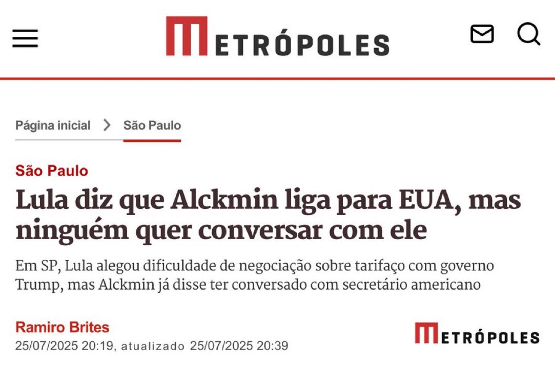 guikilter's tweet image. Lula: “não vou ligar, liga vc”
Alckmin: “liguei mas ninguém atende”
Janja: “vamos viajar para Nova Iorque!”