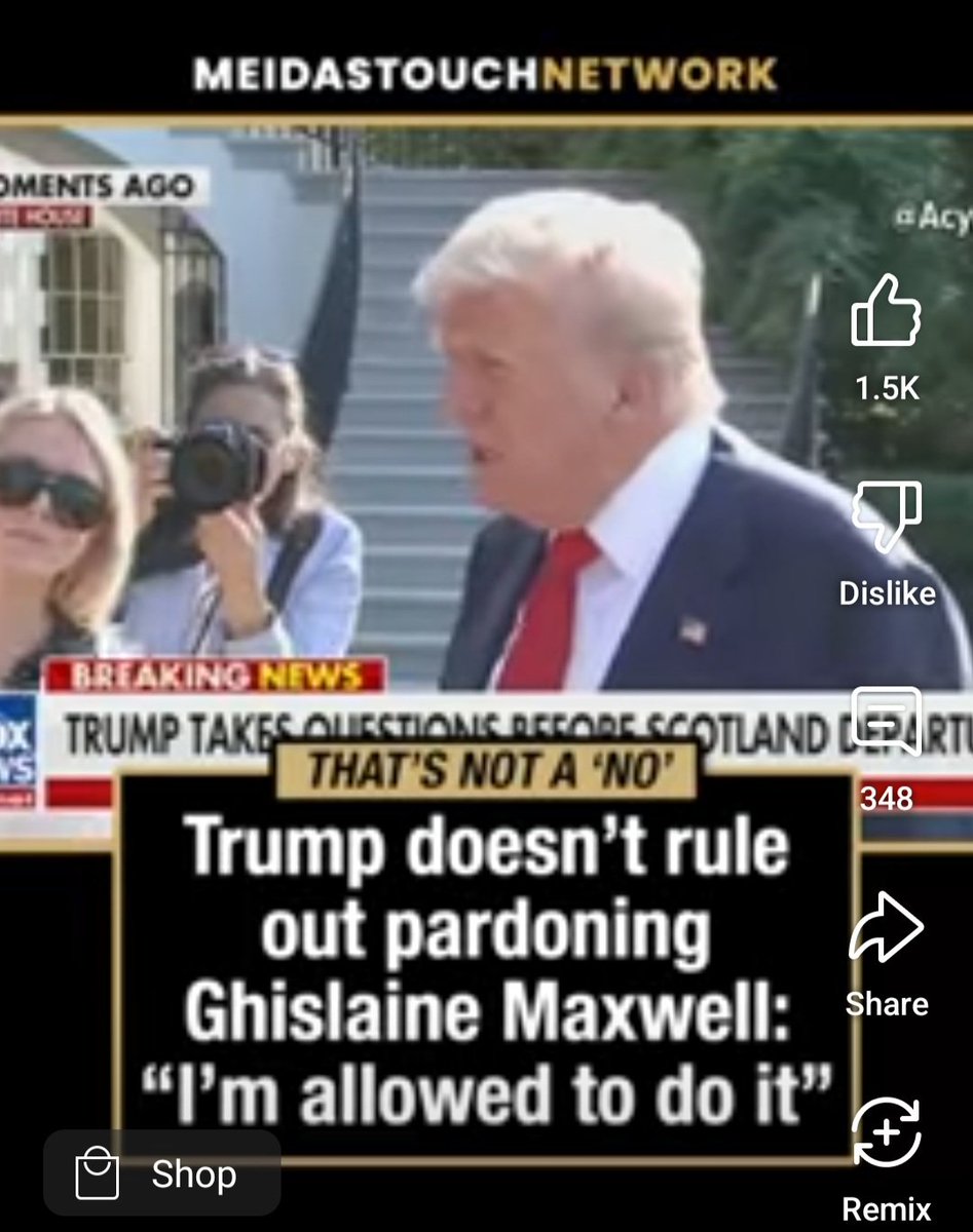 ..
Trump doesn't rule out pardoning child trafficker Ghislane Maxwell.

This would be CORRUPTION at its WORST.

WHY.. to try to cover up his own PEDOPHILE activities.

Through the book at this SCUMBAG Trump...
..
