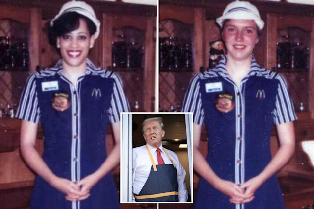 <a href="/Botted_Likes/">Posts With Botted Likes</a> The Kamala campaign LITERALLY photoshopped her into a picture to make it look like she worked at McDonald's!
