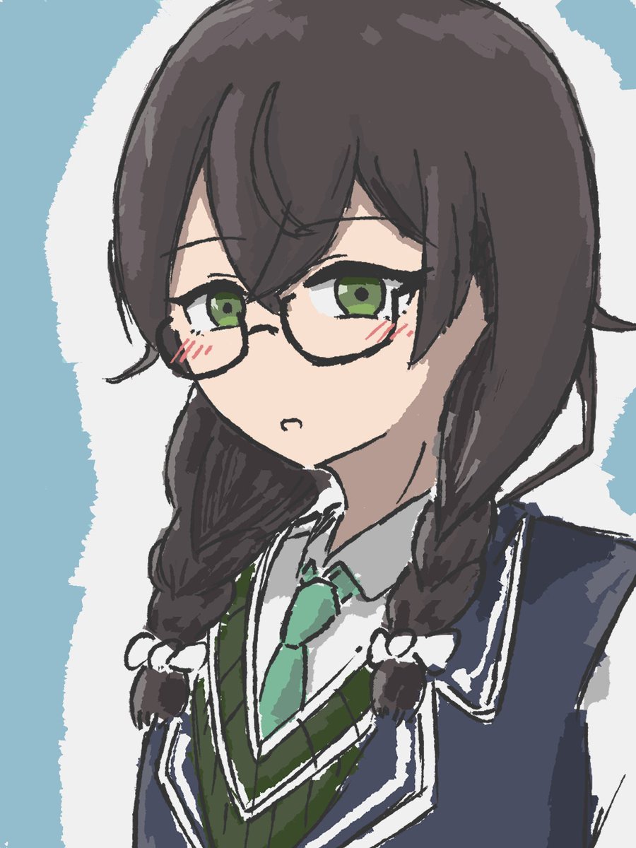 hoshido_range's tweet image. ちっふ。大体2時間。朝急いで描いた。

#花隈千冬 #イラスト