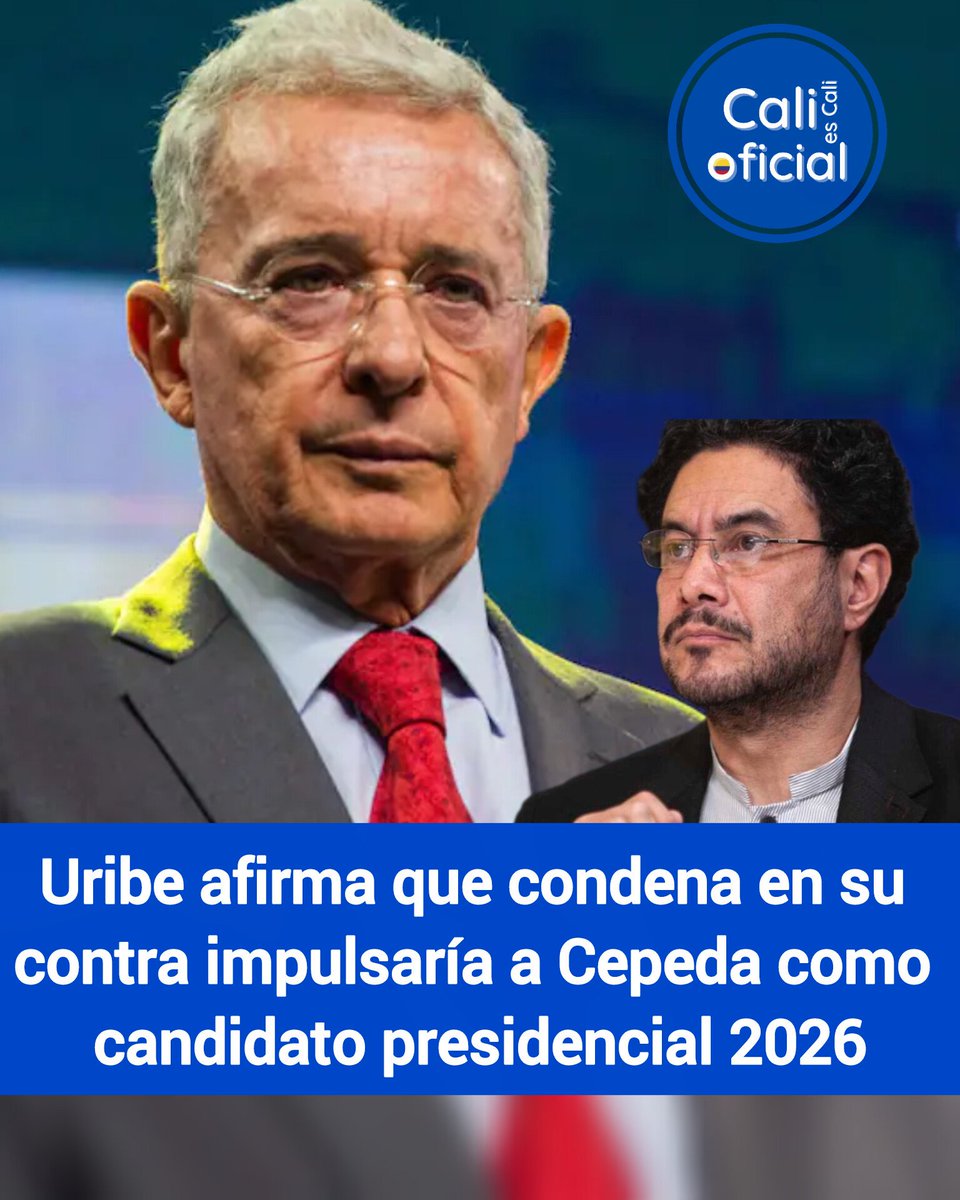 CaliesCaliCOL's tweet image. 🔴 Uribe lanza dura acusación sobre posible candidatura de Cepeda
El expresidente Álvaro Uribe afirmó que sectores del petrismo estarían pensando en postular al senador Iván Cepeda como candidato presidencial si él es condenado por la justicia.
📌 “Dice el Petrismo: Si las…