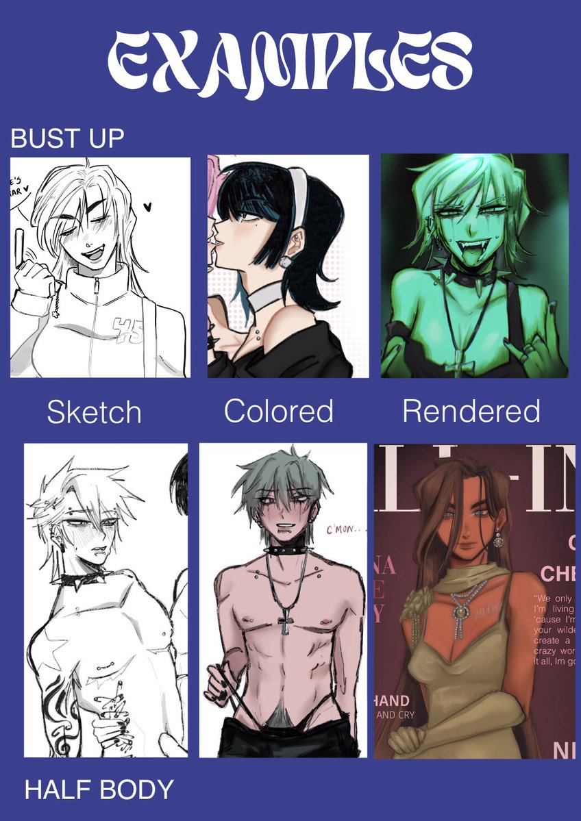 _gumisnue's tweet image. COMMS OPEN (updated version)
Check comments for work terms
