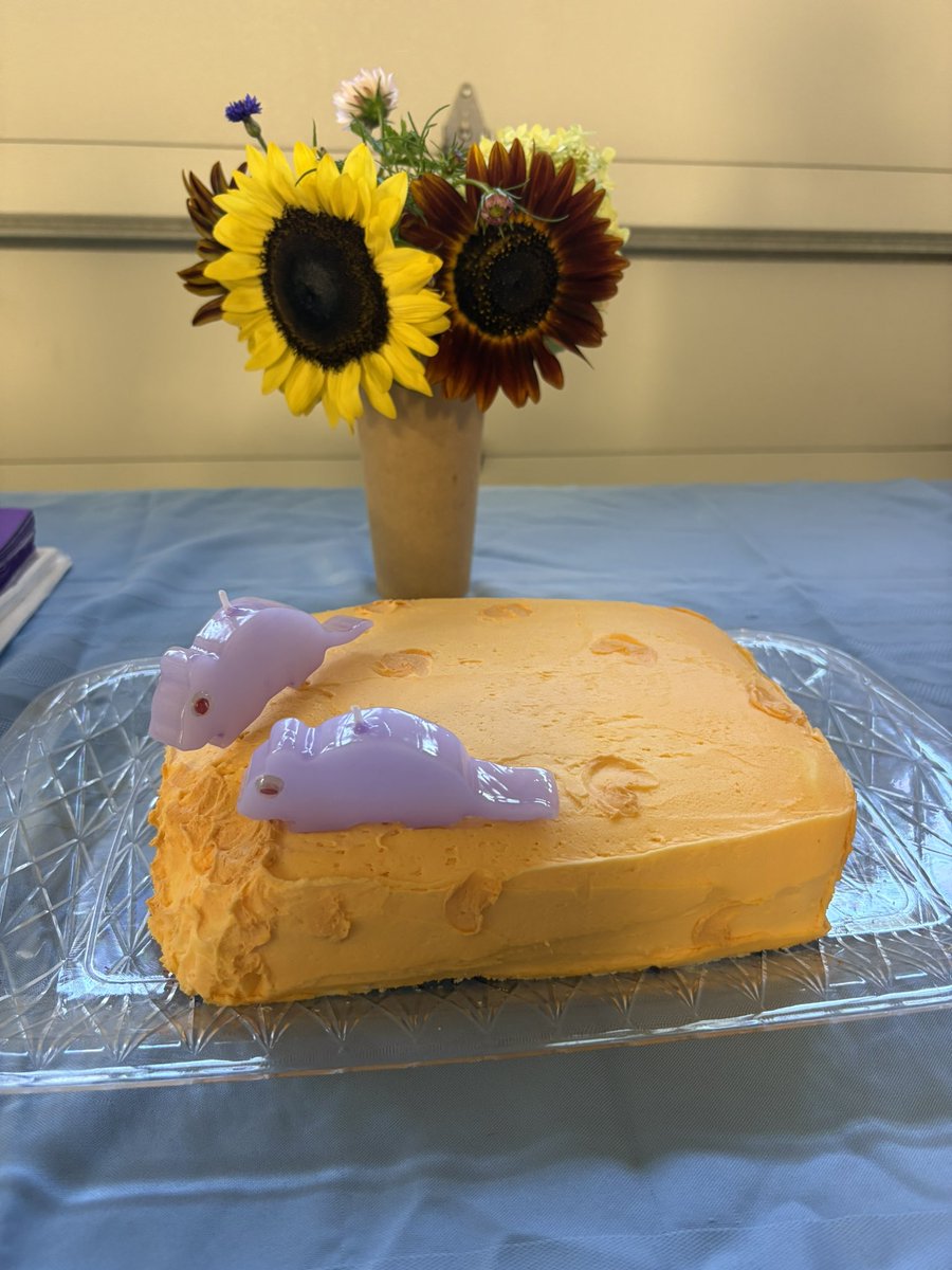 StacySlytherin's tweet image. When your child wants a “rat” cake (don’t ask, I don’t know either), you make it happen! Block of cheese and rat candles.
😅😅