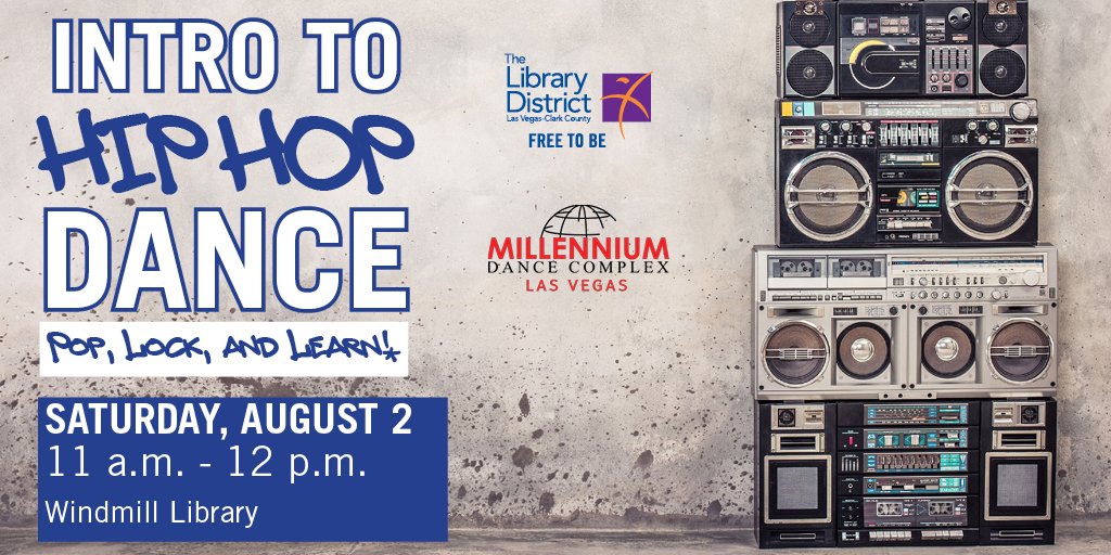 Take a free Intro to Hip Hop Dance class at #WindmillLibrary on Saturday, August 2! 🎶

Whether you're new or want to enhance your dance skills, this class will teach you the fundamentals of #hiphop dance. 🔥

Details:➡️ bit.ly/3H0bhyU #FreeToBeCurious
