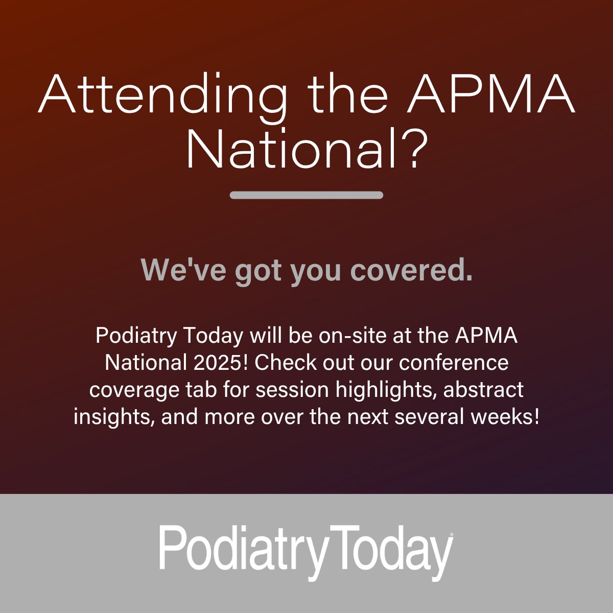 We will be posting content live and throughout the next several weeks - visit our conference coverage to see the latest!
tinyurl.com/3rwv9a9f