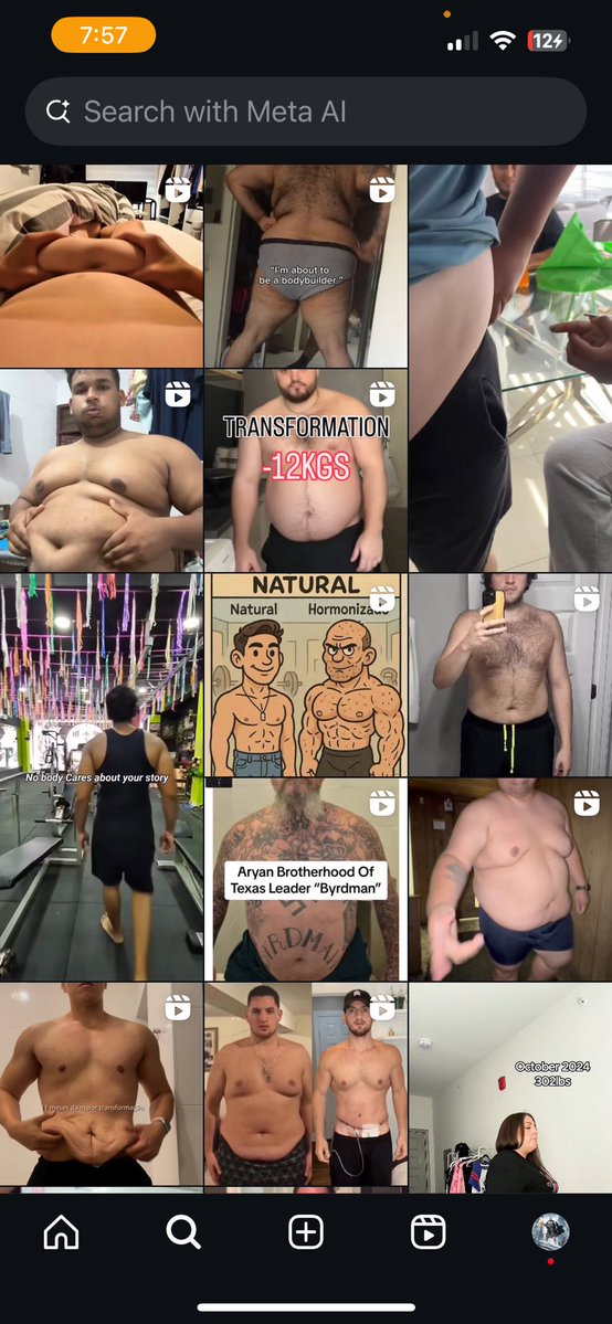 realeater4ever's tweet image. My explore page telling me something