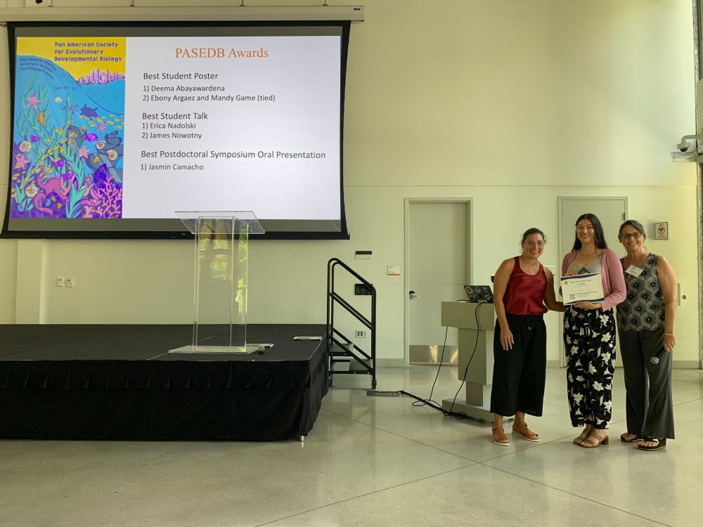 EvoDevoPanAm's tweet image. Postdoc Symposium Oral Presentation award!!
Congratulations @batevodevo from @ScienceStowers
Evolutionary rewiring of insulin signaling in Nectar bats
#PASEDB2025 #nectarbats #sweettoothBest