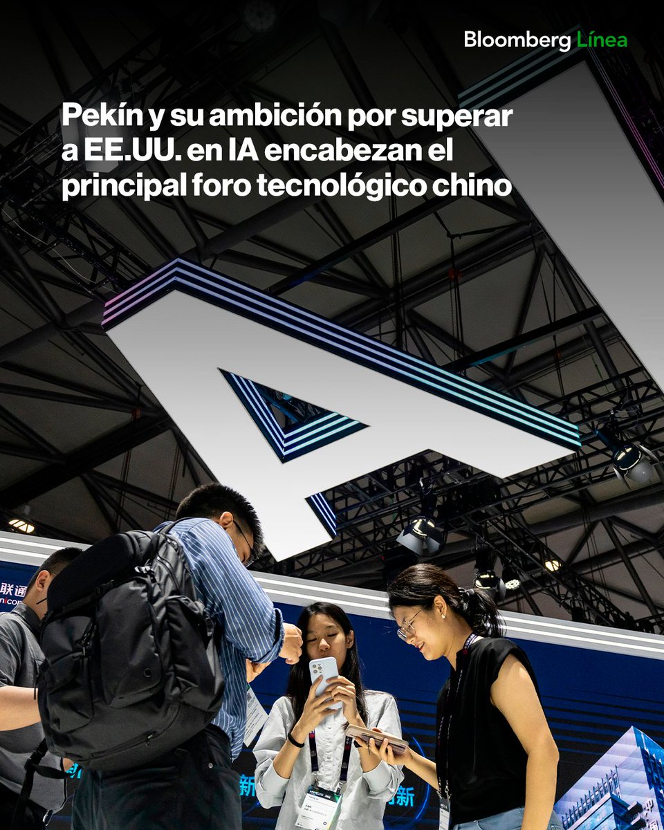 BloombergLinea_'s tweet image. Este fin de semana, Shanghái se llena de CEOs, funcionarios y grandes inversionistas con un objetivo claro: que China tome la delantera en inteligencia artificial.
Conoce todos los detalles: bit.ly/3IJsqgV
📸: Qilai Shen/Bloomberg