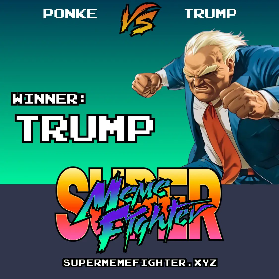 SMFonBaseNews's tweet image. 馃弳 $TRUMP wipes the floor with $PONKE! 馃拃
馃捁 PRICE PERFORMANCE
TRUMP: +1.4%
PONKE: +5.2%
馃挰 SOCIAL SCORE
TRUMP: 30
PONKE: 1
馃挜 ATTACKS COUNTER
TRUMP: 70
PONKE: 3
#SuperMemeFighter #P2E #SMF