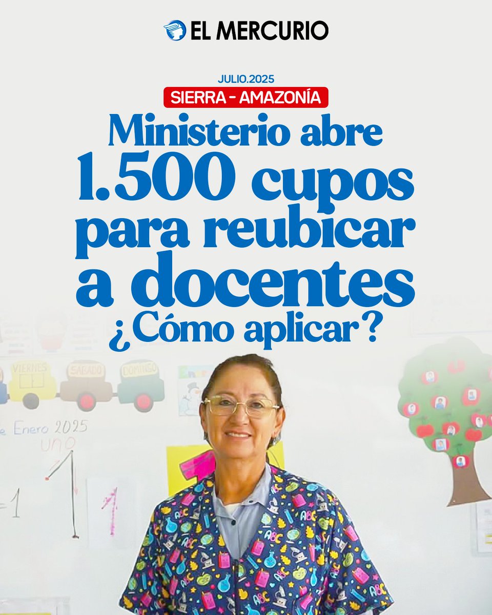 elmercurioec's tweet image. El Ministerio de Educación habilitó el proceso de Sectorización Docente General #Sierra – #Amazonía 2025. Cómo aplicar: elmercurio.com.ec/actualidad/202…