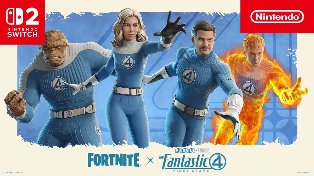 NINtheorist's tweet image. Fortnite | Tráiler de la colaboración con Los Cuatro Fantásticos - Nintendo Switch 2.
youtu.be/Ff26K2V53Uk