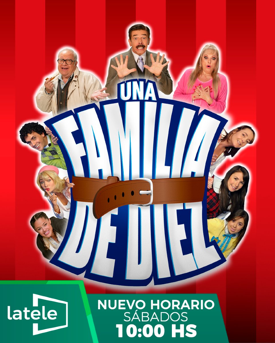 Más gritos, más enredos y más familia 😊
#UnaFamiliaDeDiez ¡Nos vemos desde este sábado a las 10:00 hs por #lateledetodos! 🤓🎬
28.1 Aire Digital ✨