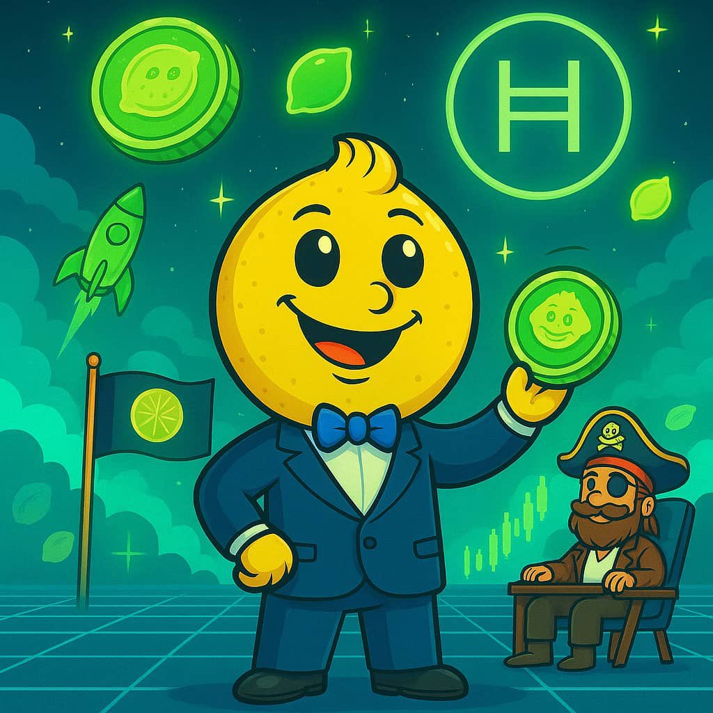 zaxee900's tweet image. In a universe lit by green charts & roaring rockets, @Leemonhead2 basks in digital glory while the @pirate_peep @TheBarkingGame sits with pride. $LEMON & $HBARK now command d throne of Hedera! 🌍🍋🏴☠️History isn’t being made, it’s being dominated. This the Citrus Takeover! 📈🚀⚔️