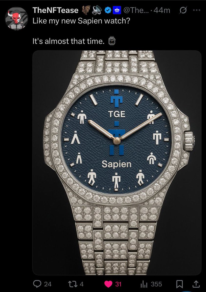 ChrisBlackadder's tweet image. Uhm… did someone drop TGE for @JoinSapien ?? 

10:10 👀 

This is either clever marketing or the sign we’ve been waiting for. $SPN is just around the corner  &amp;amp; im on the edge of my fckn seat!