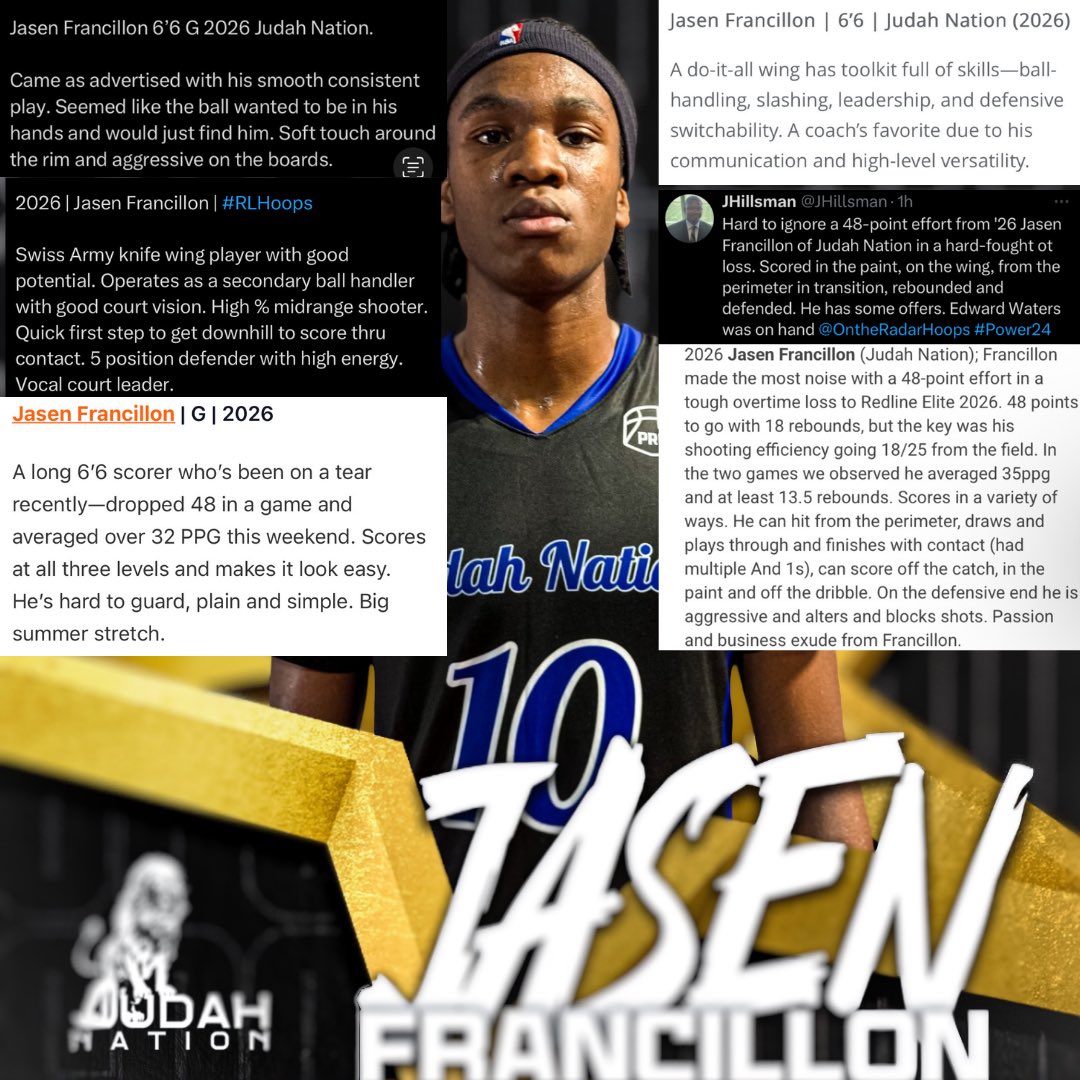 jasenv0's tweet image. Here is a recap of how my summer went
@connect_hoops @BTS_Report @DreamHardFergo @OntheRadarHoops @prephoopsfl @BaeeballBball1 @Ethan_Reece_ @JHillsman @RL_Hoops