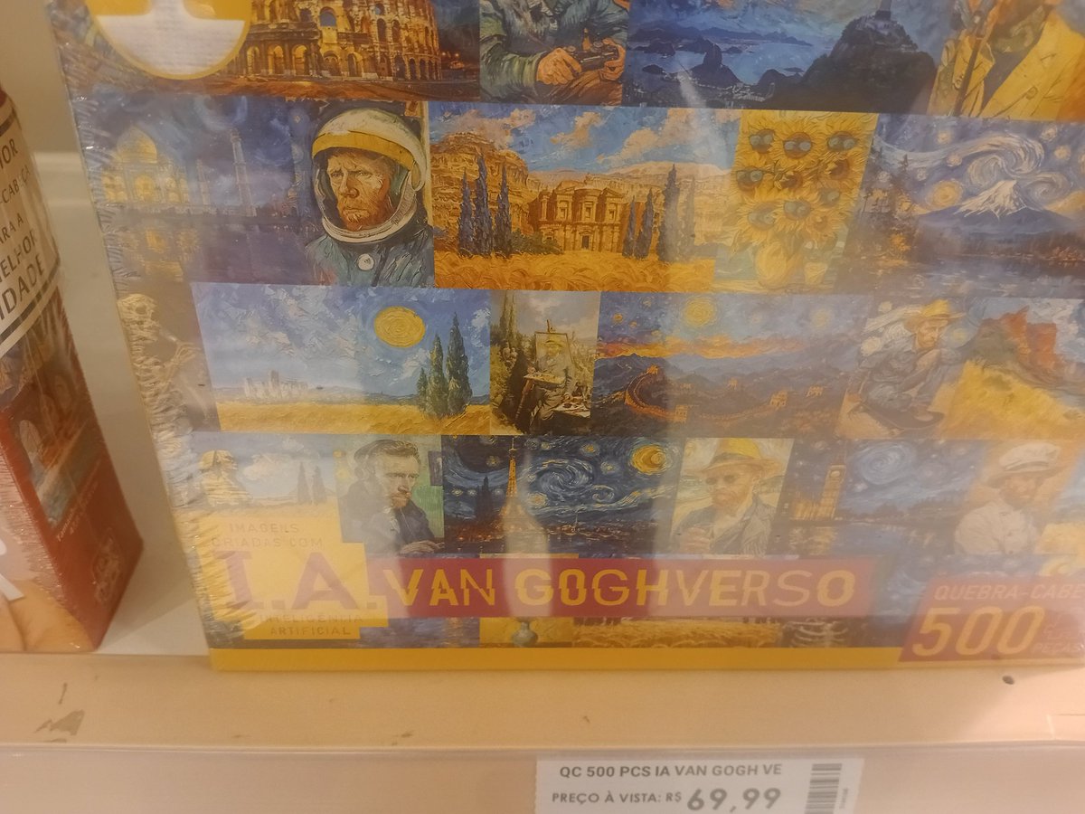 marcoPlayer10's tweet image. Eu achei um quebra cabeça do Van Gogh feito com IA KKKKKKKKKKKKKKKKK