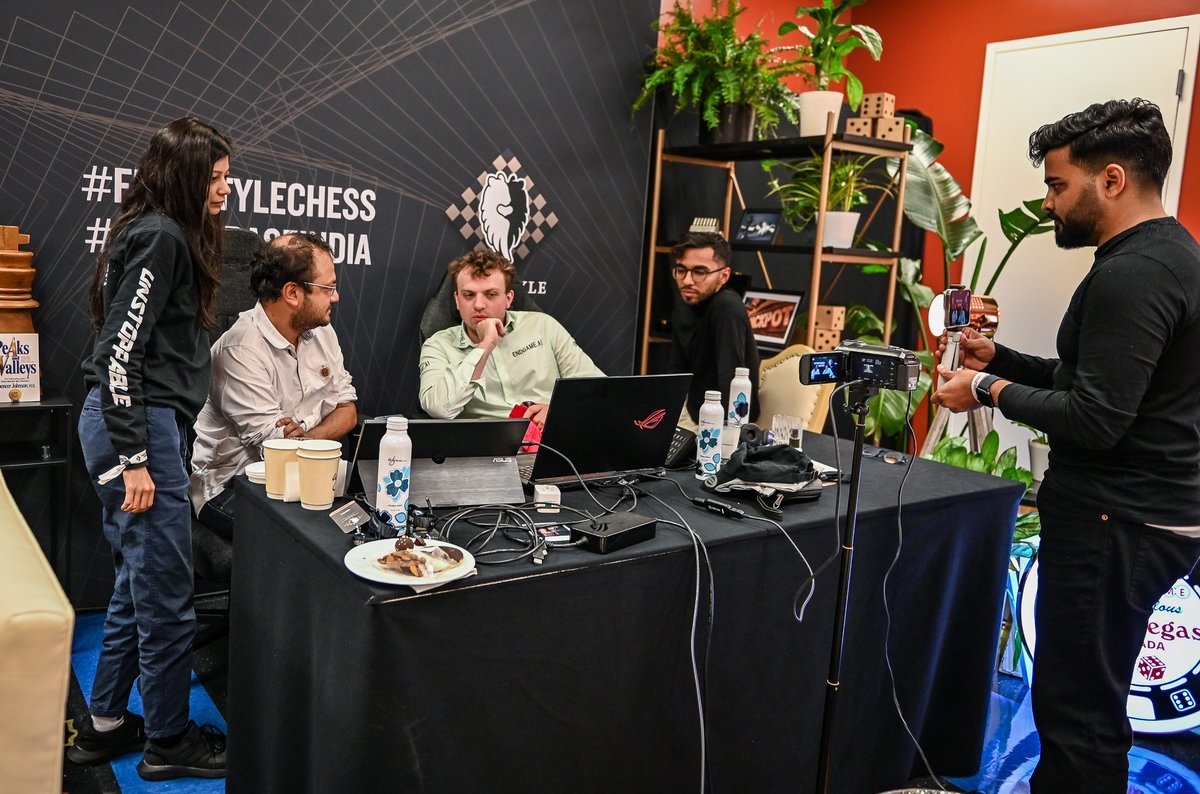 <a href="/ChessbaseIndia/">ChessBase India</a> did another great job covering <a href="/chess_freestyle/">Freestyle Chess</a> in Las Vegas. A team that works well together to bring us incredible chess content. <a href="/sagarchess1/">Sagar Shah</a> <a href="/ram_abhyudaya/">Abhyudaya Ram</a> <a href="/adityasurroy21/">Aditya Sur Roy</a>