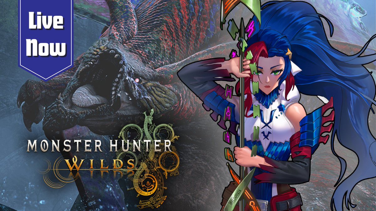 FateJustyne's tweet image. Another AT monster? Yes please!!
Let's beat up some monsters and enjoy the summer festival in Monster Hunter Wilds! Starting up now!
twitch.tv/FateJustyne