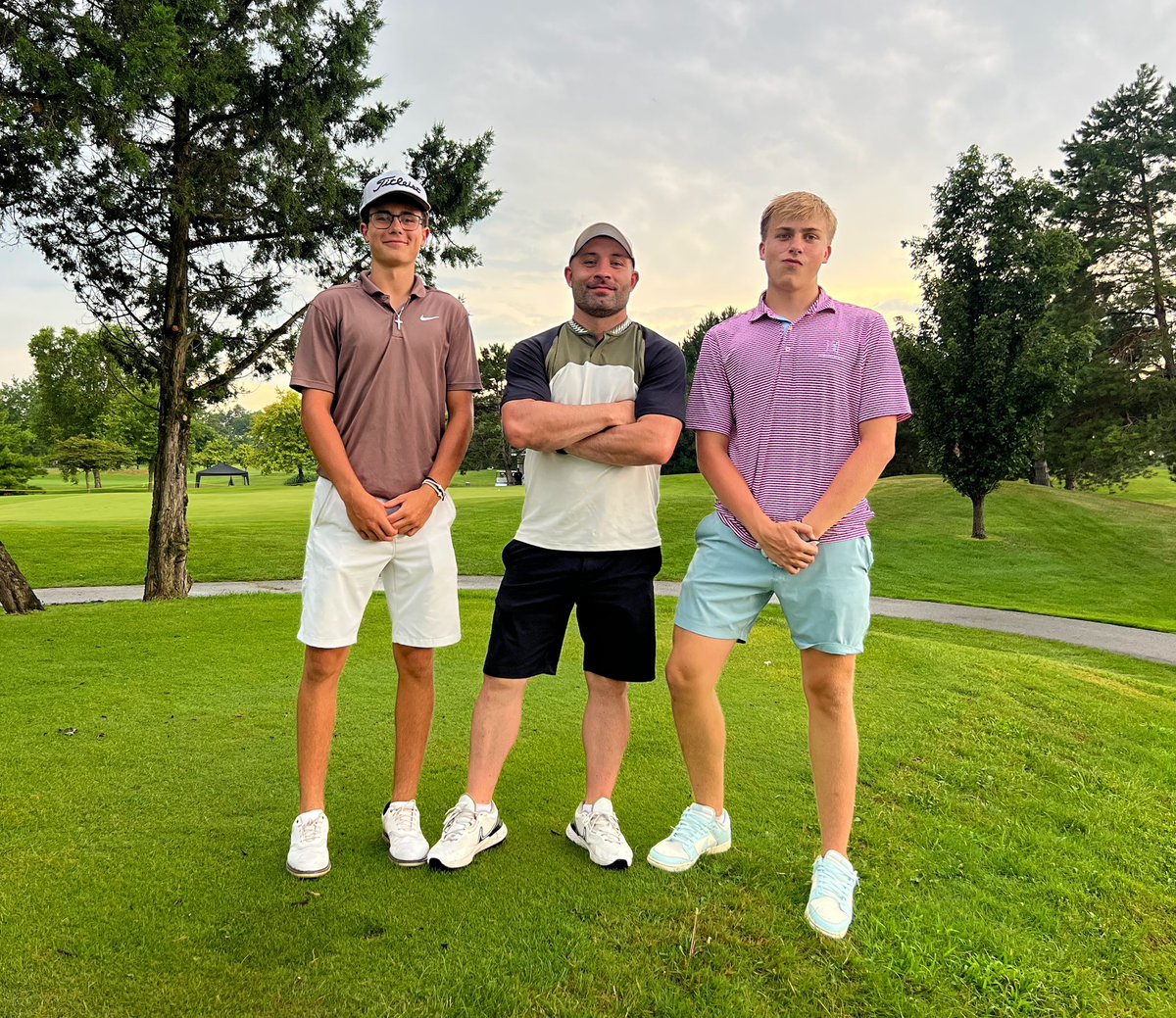 Fun day golfing in a scramble in Minster. Shoutout to Landon and Ty for carrying the team!

Ty also won the longest putt award!