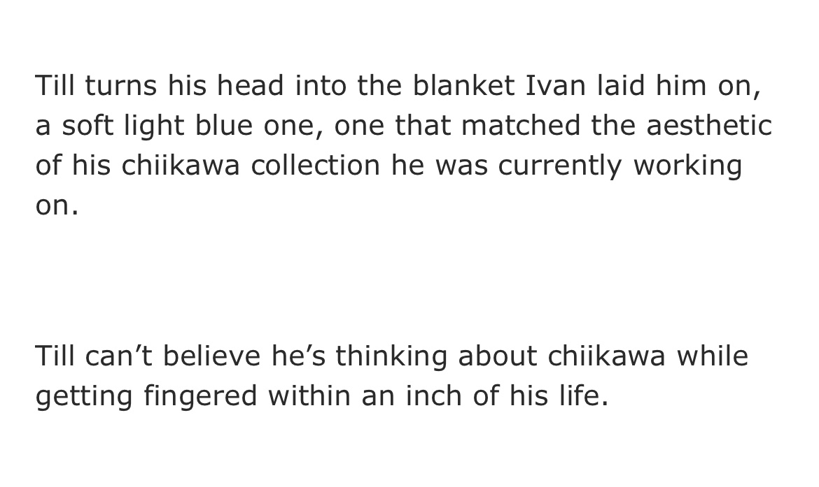 er_onthemoon's tweet image. Am I unfunny or super funny for giggling at this line in my first smut fic