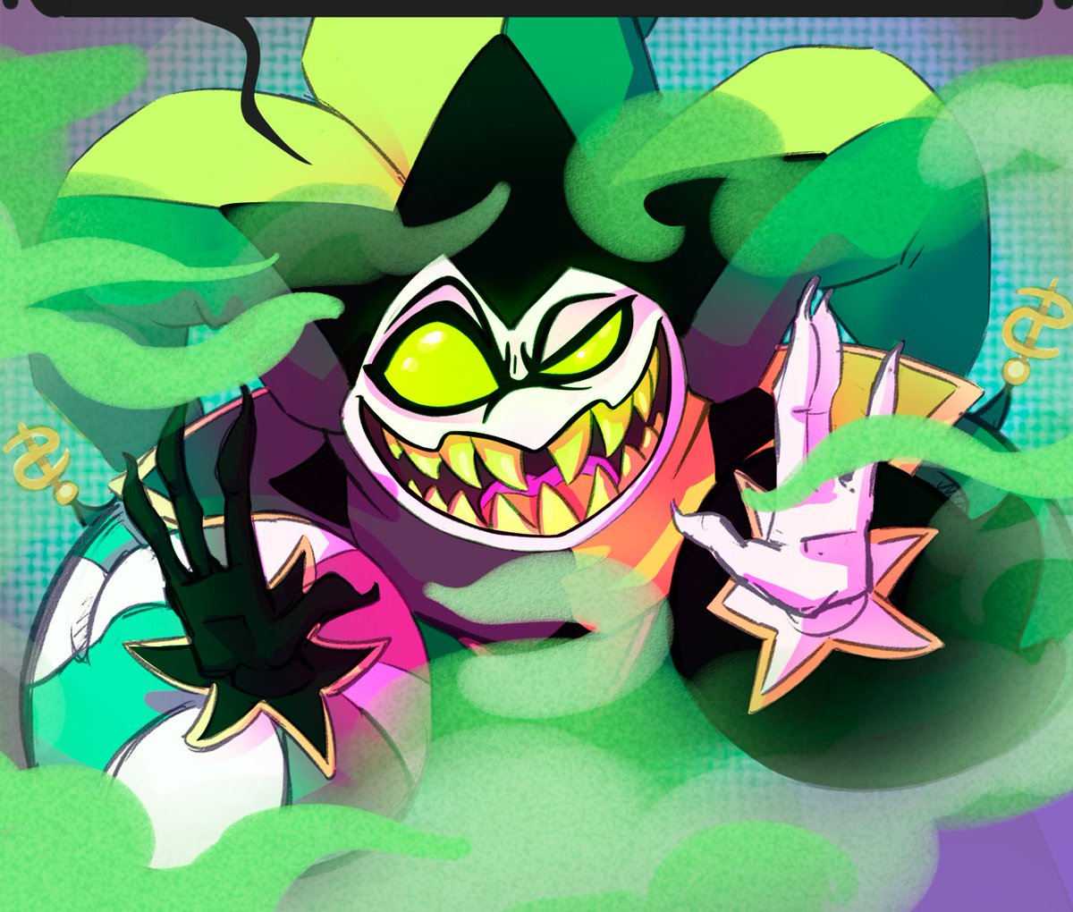 SG_PitchART's tweet image. For the ones asking: YES
"I like em Big, I like em Greedy~"💚💰
Congrats to those who spotted the Mammon pin up poster on my Vtuber room Background Art~
#Mammon #HelluvaBossFanart