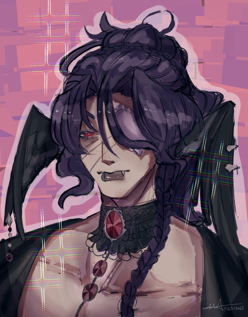 fried_rice_cake's tweet image. Art fight attack for @zoexsaturn !! He's such a pretty character and hopefully I did him justice ☺️
#artfight2025 #oc #artfightteamcrystal