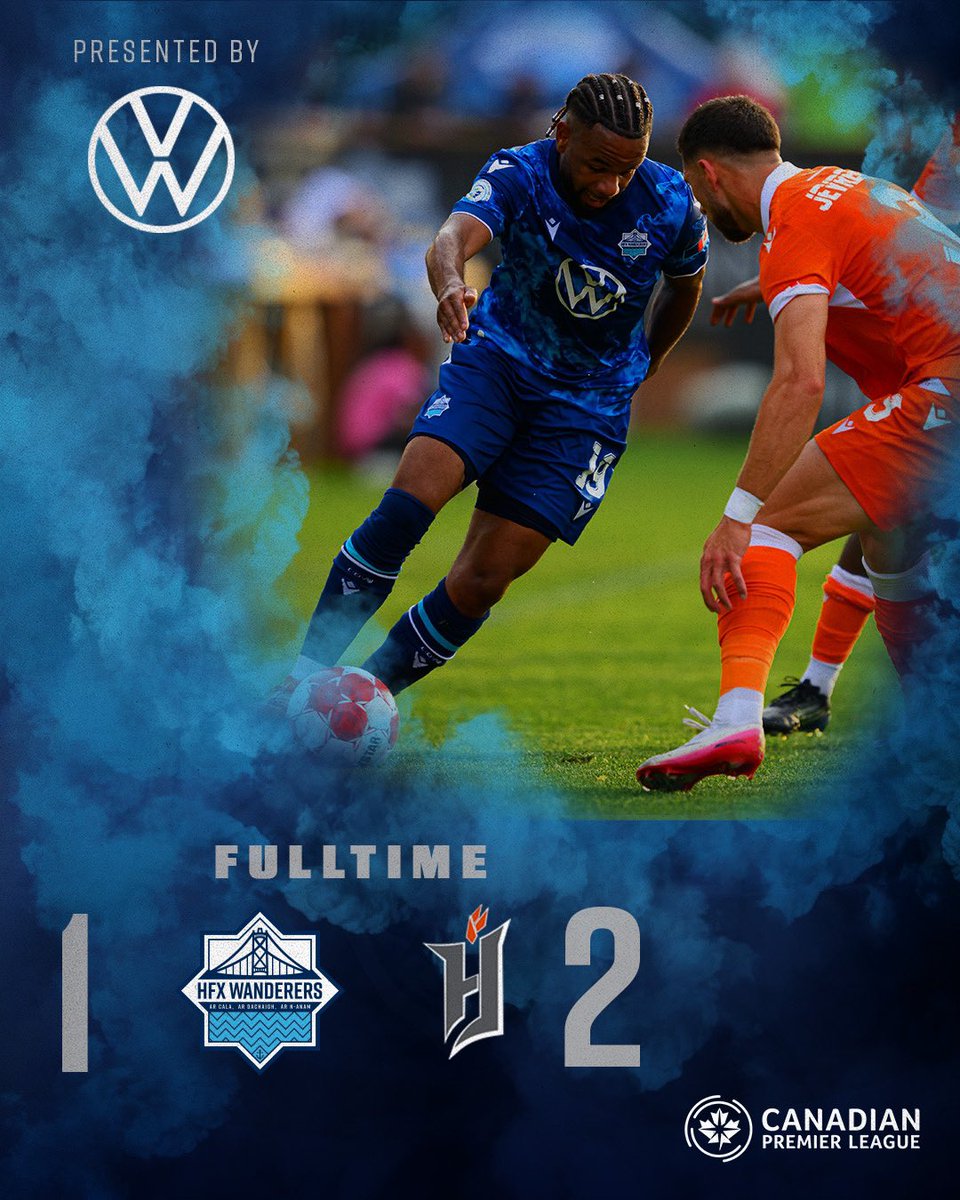 HFXWanderersFC's tweet image. ⚓️ FULL TIME ⏰
Forge scores a late one to take it at the Wanderers Grounds
#TogetherFromAways #COYW