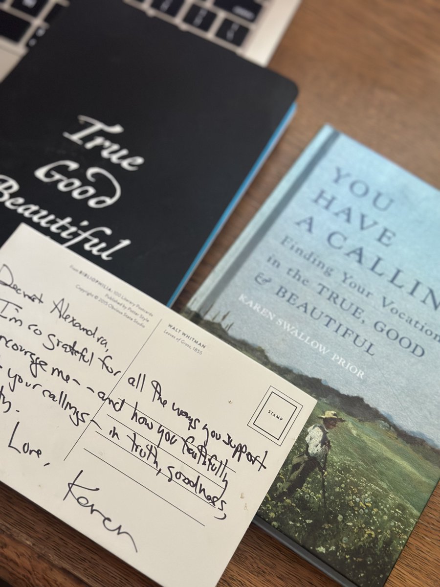 Alexandra Hudson (@lexiohudson) on Twitter photo My friend <a href="/KSPrior/">Karen Swallow Prior (Notorious KSP at The Priory)</a> has written a beautiful book on vocation. She reminds us that our calling isn’t about striving, grasping, or climbing ladders, but about being attuned to truth, goodness, and beauty. We’re called to live lives of meaning, virtue, and alignment. My friend <a href="/KSPrior/">Karen Swallow Prior (Notorious KSP at The Priory)</a> has written a beautiful book on vocation. She reminds us that our calling isn’t about striving, grasping, or climbing ladders, but about being attuned to truth, goodness, and beauty. We’re called to live lives of meaning, virtue, and alignment.