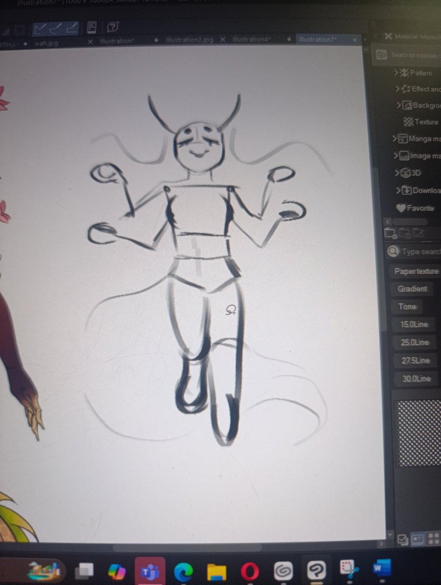 ch3richeri's tweet image. I was hating this...HOW PEOPLE DRAW LIKE A LOT OF ARMS??? that's insane *sigh