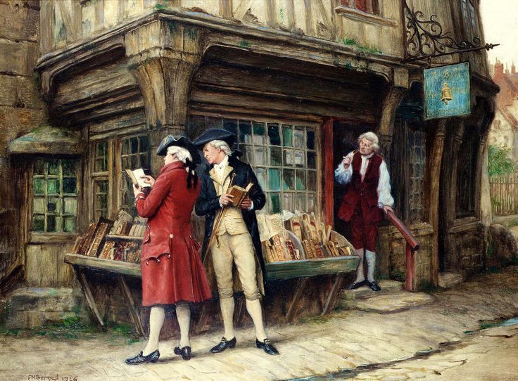 Art__Paintings's tweet image. Frank Moss Bennett
British artist 1874-1953
The Bookshop