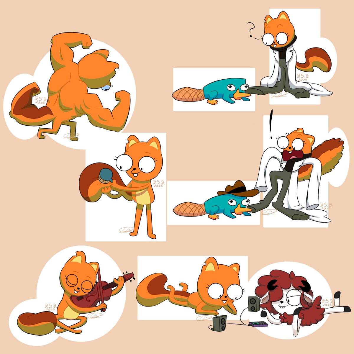 Pandora_Zeta's tweet image. My first comition!! YAY!!

#Kiff #Disney #kiffdisney #perrytheplatipus #perry