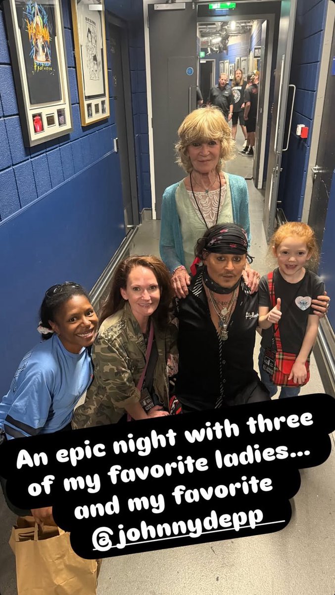 loolidepp's tweet image. New photo of #JohnnyDepp during a concert at The O2 Arena on July 25, 2025 in London, England β€οΈ
Credits to amberwinona IG ππ»